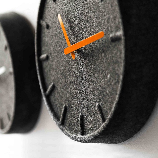 Felt35 Wall Clock by Sebastian Herkner