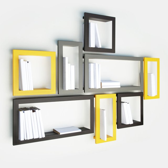 Framed Wall Stick Shelves by Presse Citron