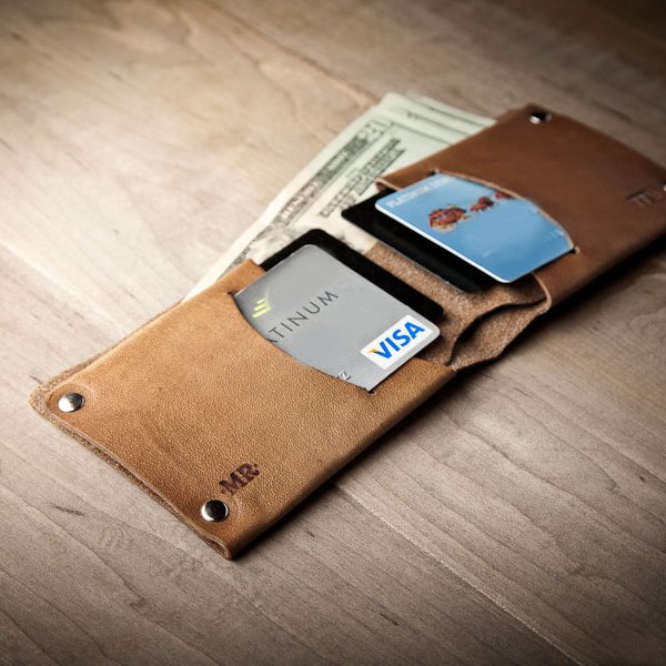 Minimal Leather Wallet by Mr. Lentz
