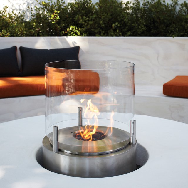 Cyl Outdoor Fireplace by EcoSmart Fire