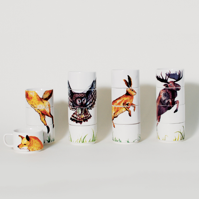 Animal Graphic Stacking Cups