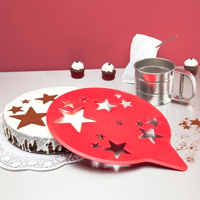 Star Cake Stencil by Koziol