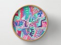 Actions And Reactions Wall Clock by Laura Maxwell