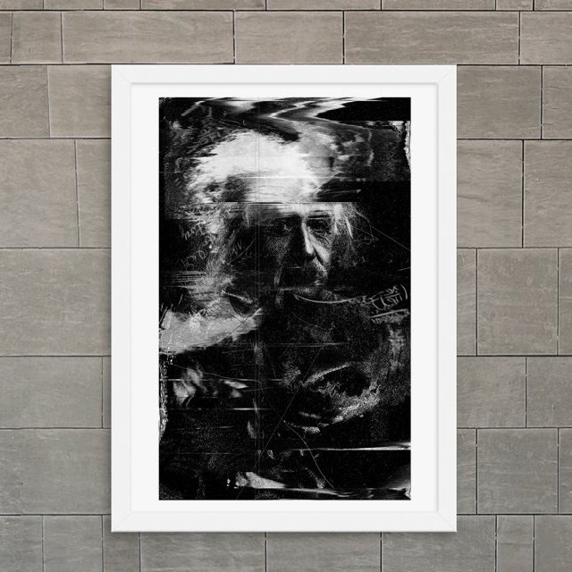 Albert Einstein Print by Nicebleed