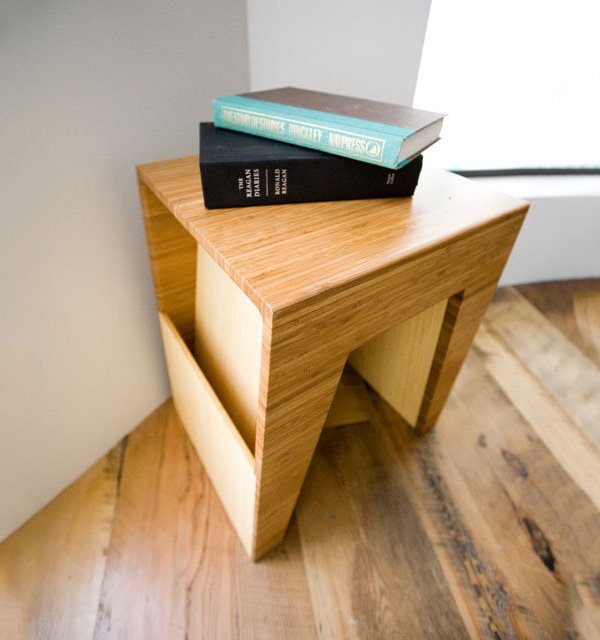 Hollow End Table by Brave Space Design