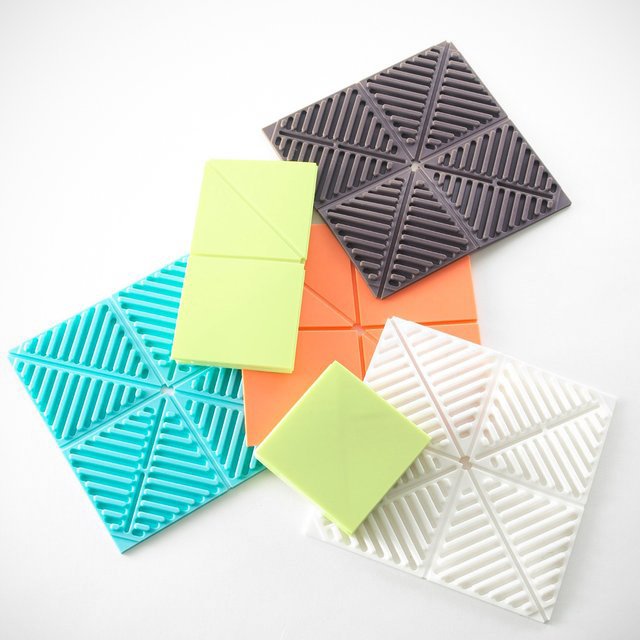 Orishiki Fold-up Silicone Kitchen Mat Set