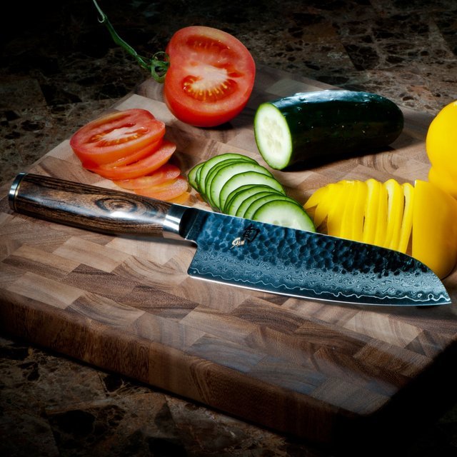 Shun Premier Hollow Edge Santoku Knife