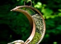 Copper & Bronze Crescent Moon Bird Feeder