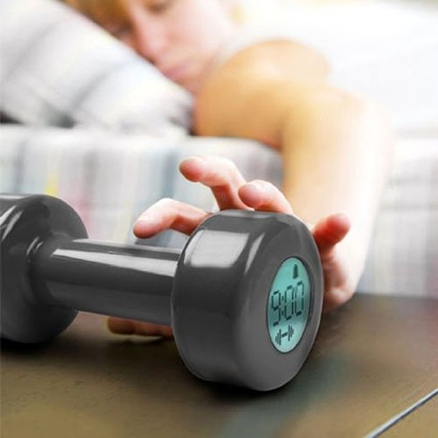 Dumbbell Alarm Clock