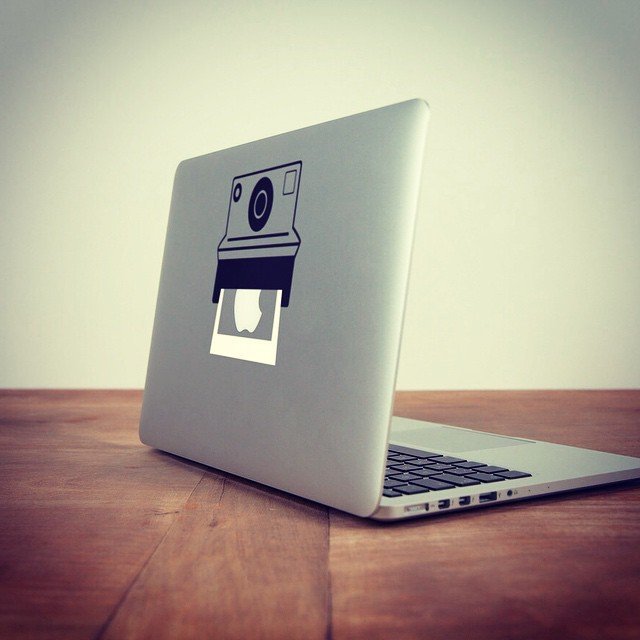 Polaroid Macbook Decal