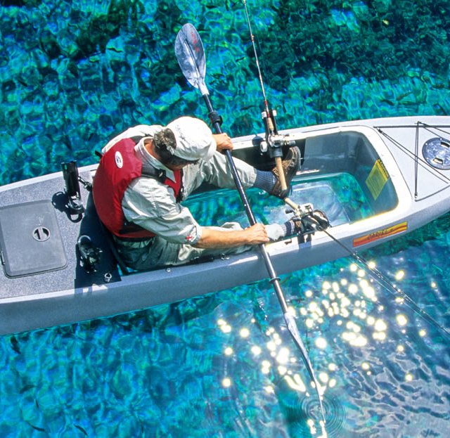 Caribe Clear Bottom Fishing Kayak