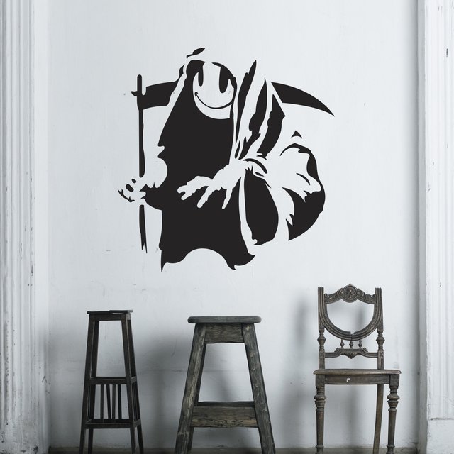 Banksy Grim wall decal