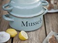 Enamel Mussel Pot