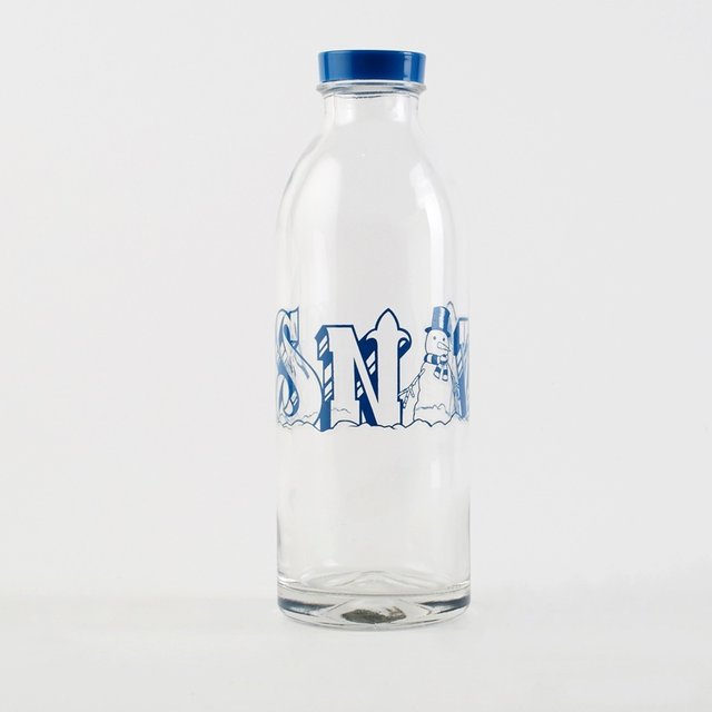 Limited Edition Let It Snow Glass Water Bottle by Faucet Face