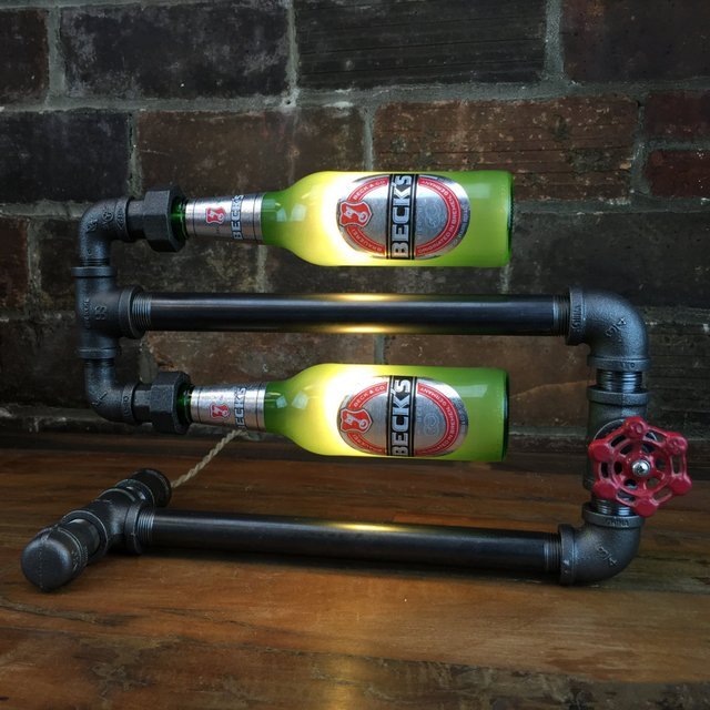 Industrial Beer Bottle Lamp