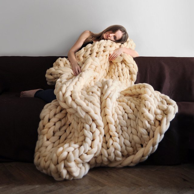 Chunky Knit Blanket