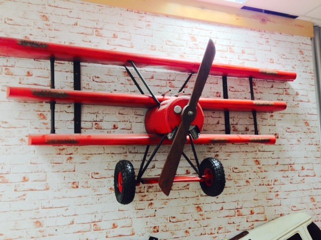 Red Baron Airplane Wall Shelving