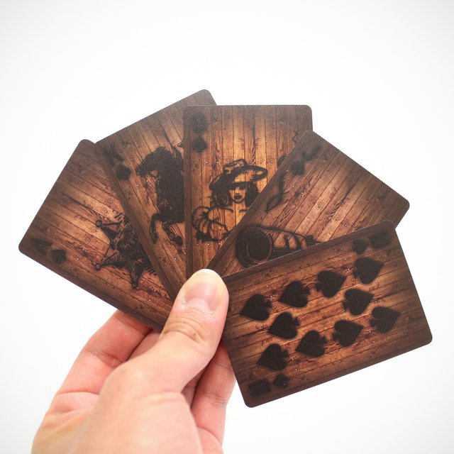 Wood Deck of Cards