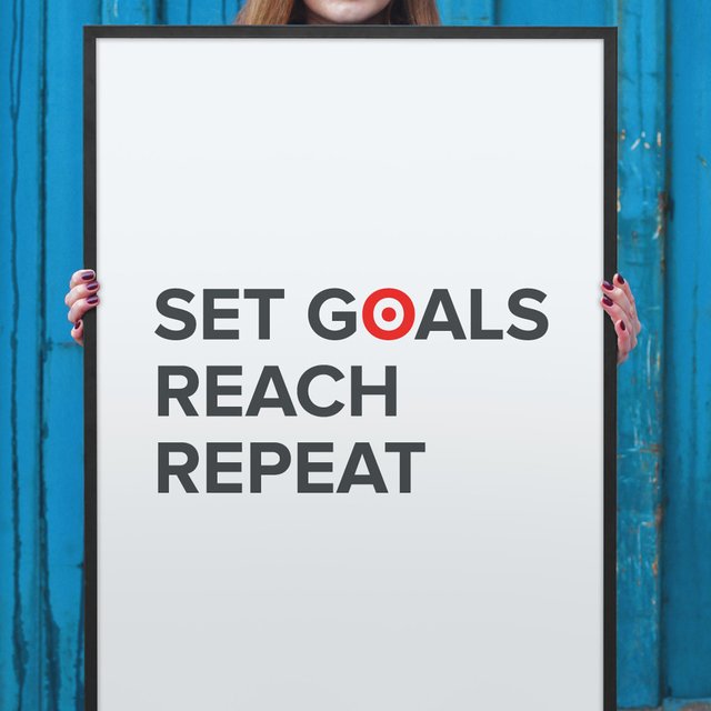 Set Goals. Reach. Repeat. Poster