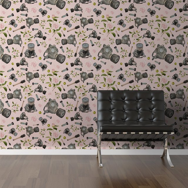 Don’t Stop to Smell the Roses Removable Wallpaper