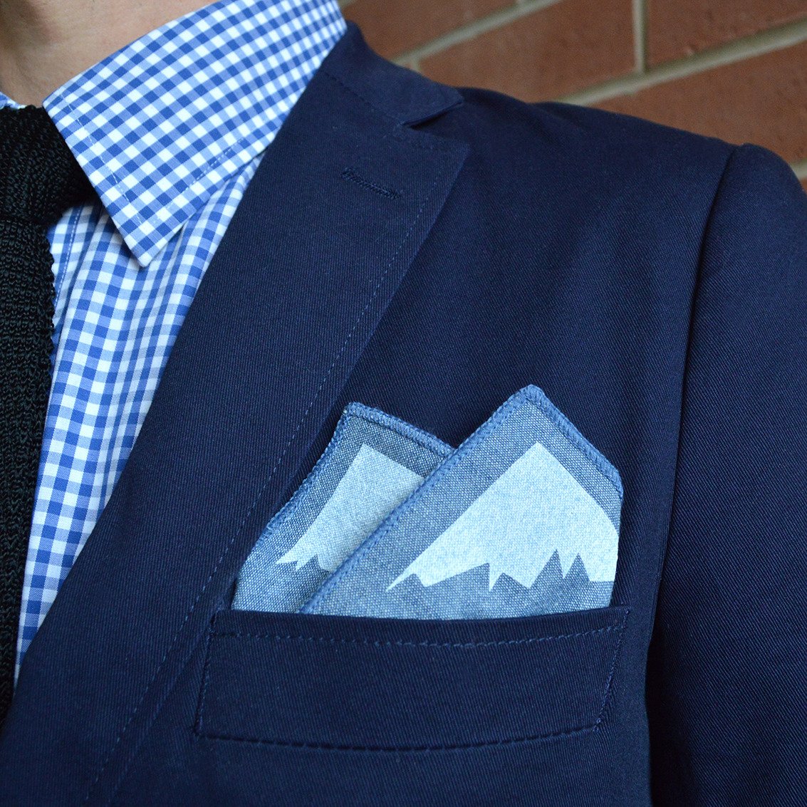 Outside/Inside Pocket Square