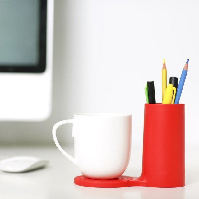 Jot Desk Coaster and Pen Holder