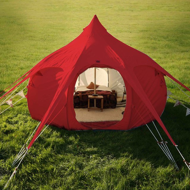 Red Outback Tent by Lotus Belle