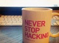 Never Stop Hacking Mug