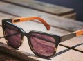 Prescott Black Titanium/Walnut Sunglasses by Shwood