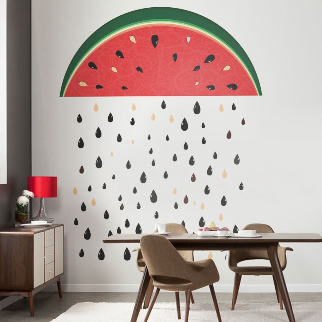 Watermelon Rain Repositionable Sticker