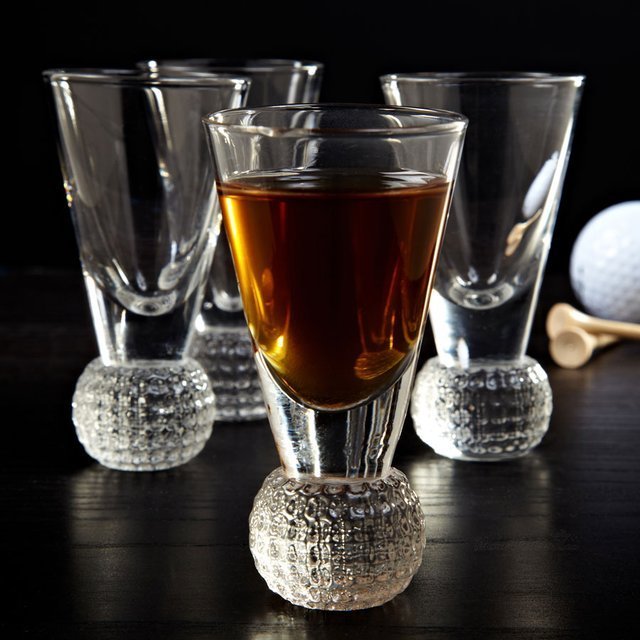 Dimpled Golf Ball Shot Glass