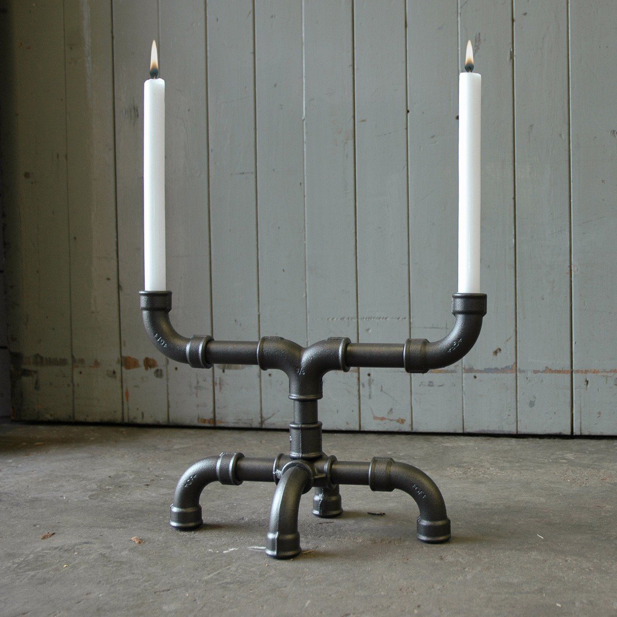 U-Tube Industrial Candle Holder