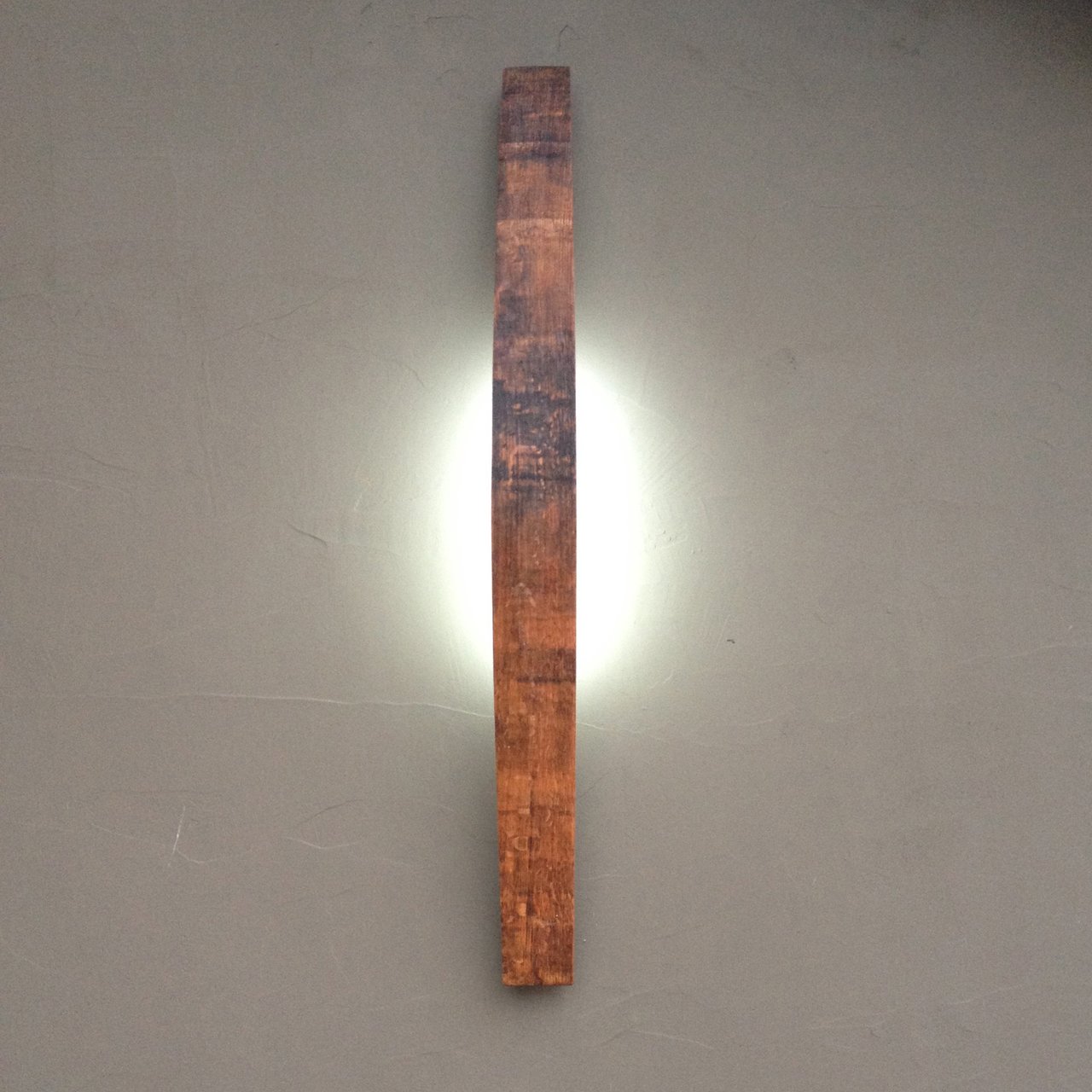 LED Wine Barrel Stave Sconce