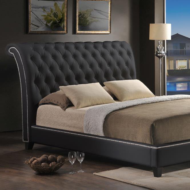 Jazmin Tufted Bed with Upholstered Headboard