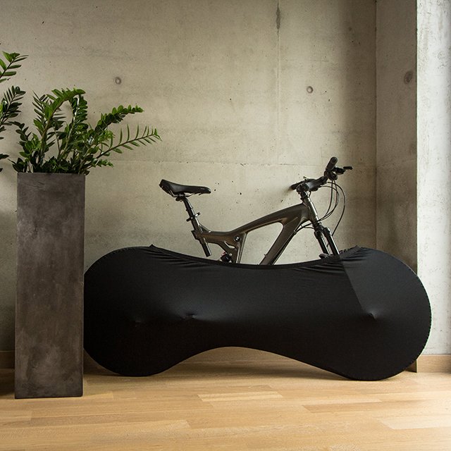 Black Indoor Bicycle Cover by Velo Sock