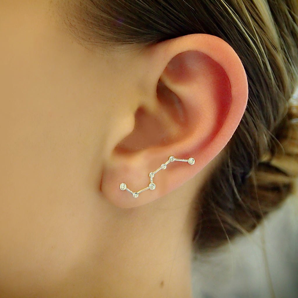 Big Dipper Diamond Ear Pins