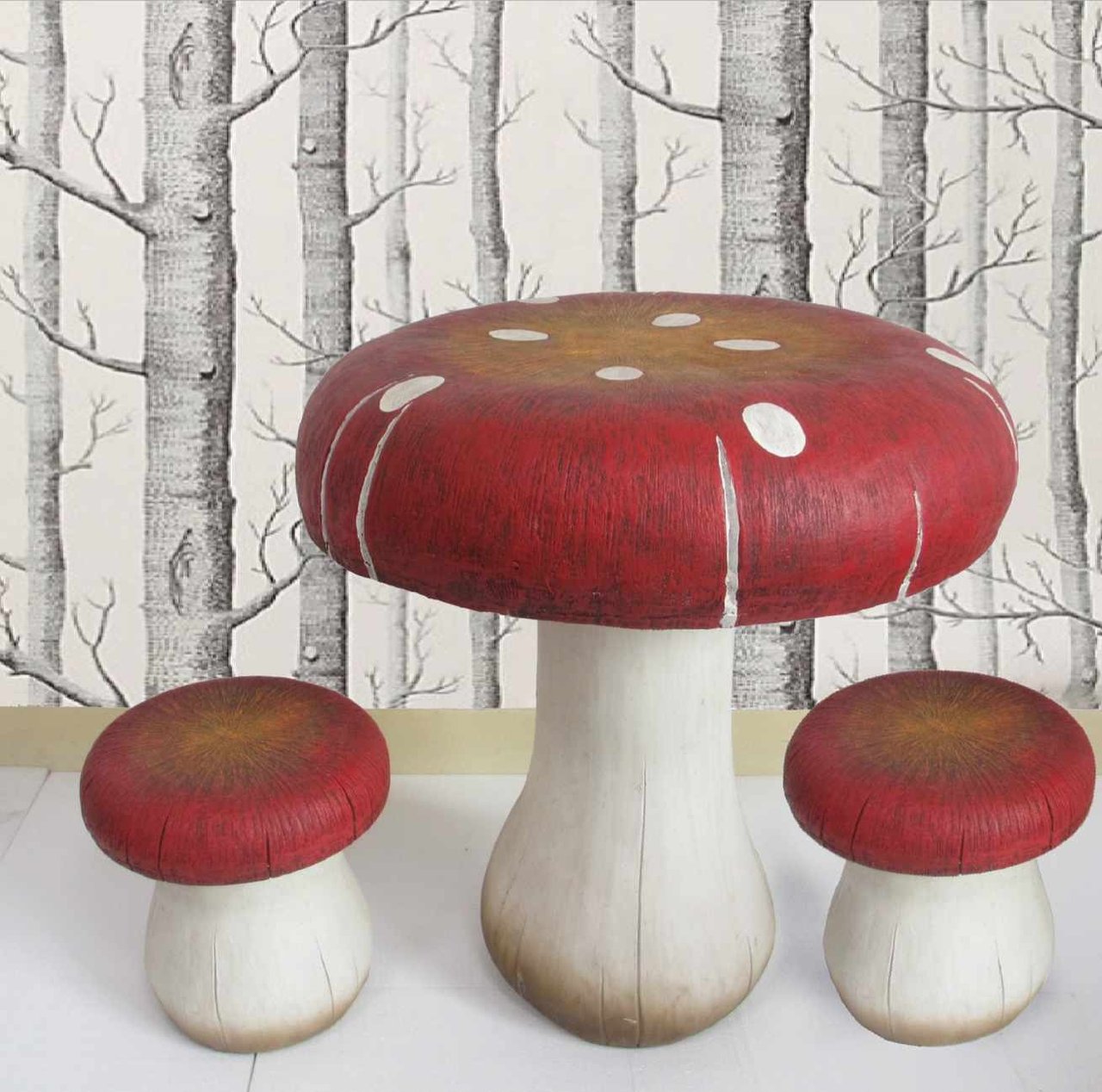 Toadstool Table & Stools