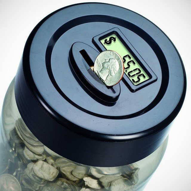 Digital Coin Counting Money Jar