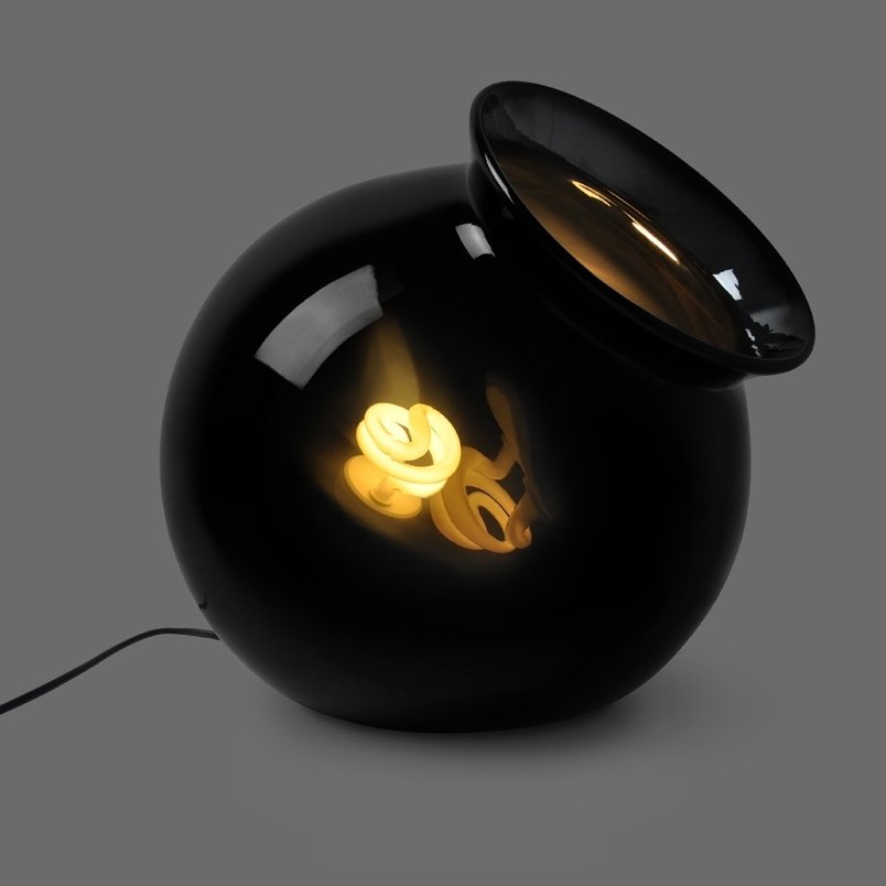 Curved Cauldron Table Lamp