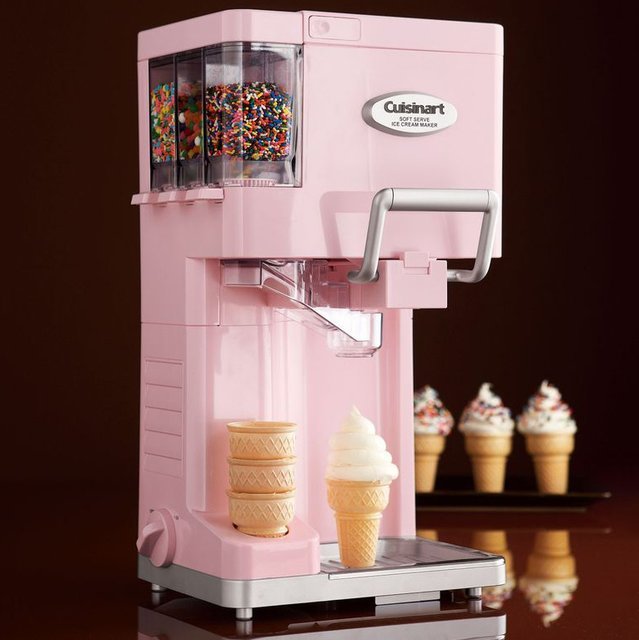 Pink Cuisinart Soft Serve Maker