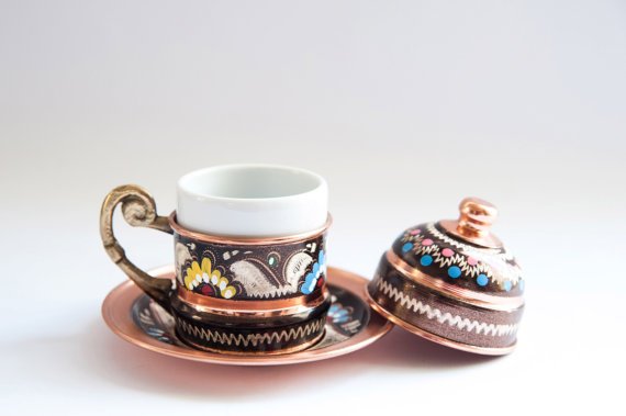 Turkish Copper Coffee Cup