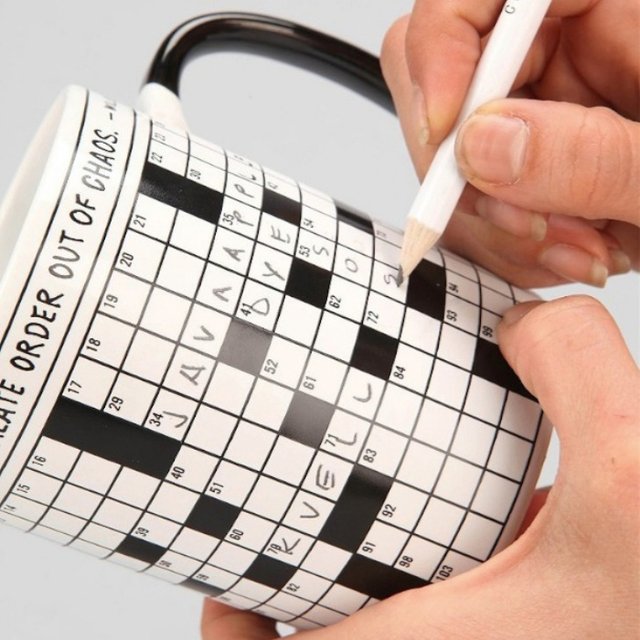 Crossword Puzzle Mug