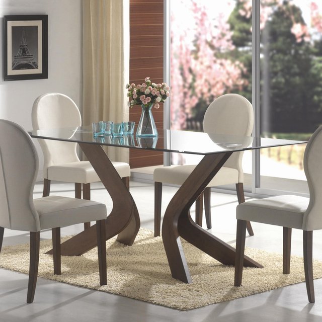 Mulberry Walnut Sculpted Dining Set