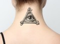 Illuminati Temporary Tattoo
