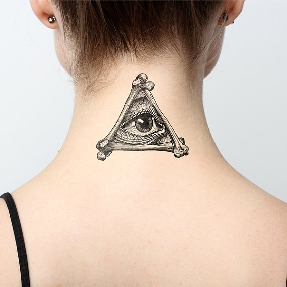 Illuminati Temporary Tattoo