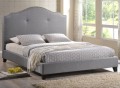 Marsha Scalloped Grey Modern Bed