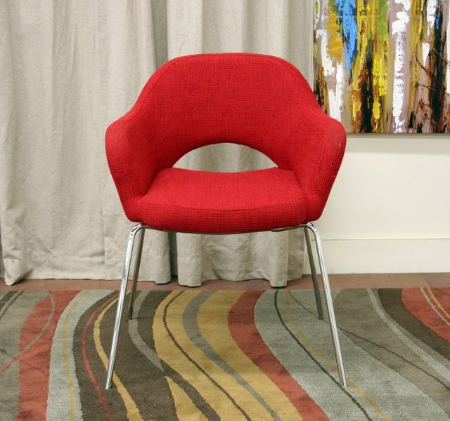 Red Twill Executive Arm Chair