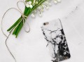 Black and White Marble Phone Case by Madotta
