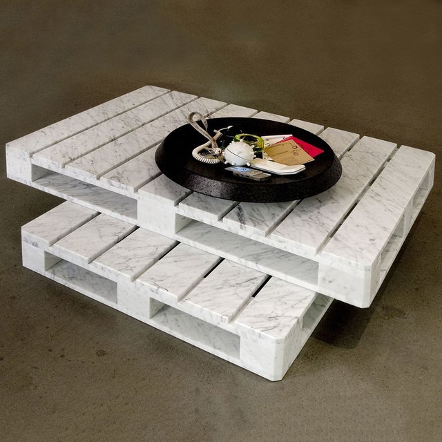 Italian Marble Pallet Table