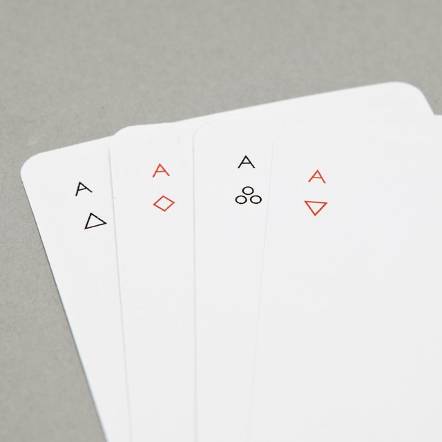 Iota Minimalist Playing Cards by Joe Doucet